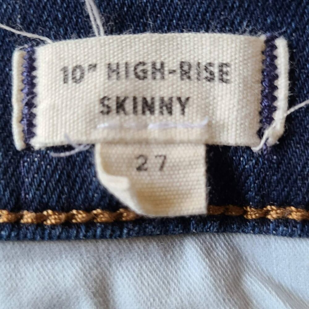 MADEWELL 10" High-Rise Skinny Jeans in Danny Wash G7391 Women's Size 27 - Picture 8 of 11